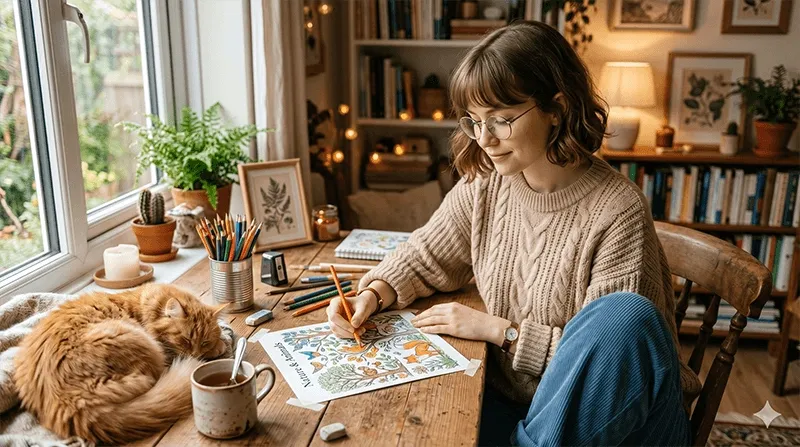 COZY RAIN COLORING REVIEW